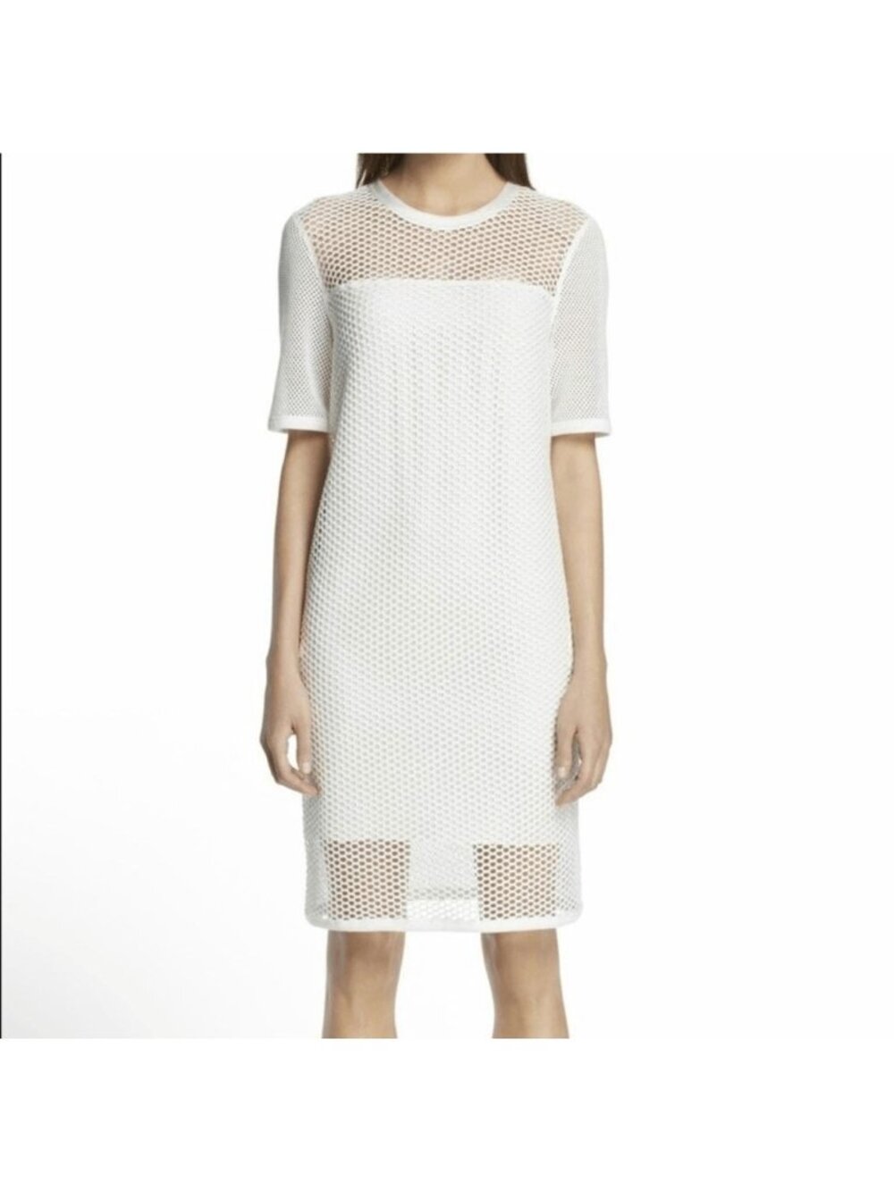 Rag & Bone Luna Dress With Mesh Overlay Size Small